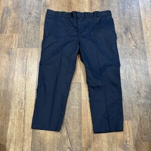 Dickies 874 Original Fit Work Pants Mens 50x30 Dark Blue Wrinkle Resistant NWOT